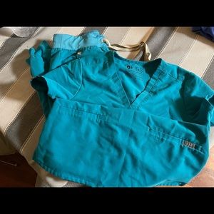 Limited edition Teal Figs Scrubs
